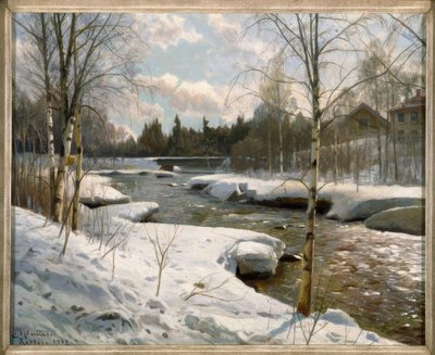 Sunny Winter Day by Peder Monsted